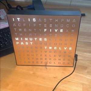 Sharper Image light up electronic word clock